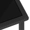 vidaXL - Tuintafel - 70x70x73 - cm - poly - rattan - zwart