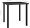 vidaXL - Tuintafel - 70x70x73 - cm - poly - rattan - zwart