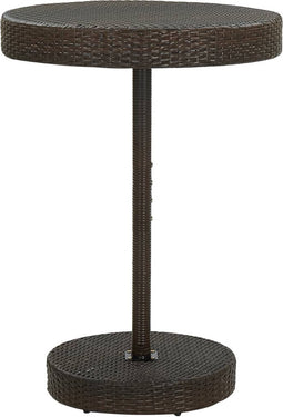 vidaXL - Tuintafel - 75,5x106 - cm - poly - rattan - bruin