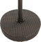 vidaXL - Tuintafel - 75,5x106 - cm - poly - rattan - bruin