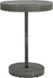 vidaXL - Tuintafel - 75,5x106 - cm - poly - rattan - grijs