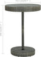 vidaXL - Tuintafel - 75,5x106 - cm - poly - rattan - grijs