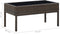 vidaXL - Tuintafel - 75x40x37 - cm - poly - rattan - bruin