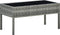 vidaXL - Tuintafel - 75x40x37 - cm - poly - rattan - grijs