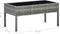 vidaXL - Tuintafel - 75x40x37 - cm - poly - rattan - grijs