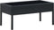 vidaXL - Tuintafel - 75x40x37 - cm - poly - rattan - zwart