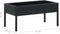 vidaXL - Tuintafel - 75x40x37 - cm - poly - rattan - zwart