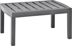 vidaXL - Tuintafel - 78x55x38 - cm - kunststof - mokkakleurig