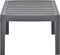 vidaXL - Tuintafel - 78x55x38 - cm - kunststof - mokkakleurig