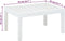vidaXL - Tuintafel - 78x55x38 - cm - kunststof - wit