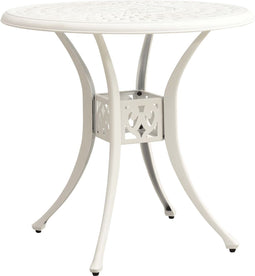 vidaXL - Tuintafel - 78x78x72 - cm - gietaluminium - wit