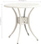 vidaXL - Tuintafel - 78x78x72 - cm - gietaluminium - wit