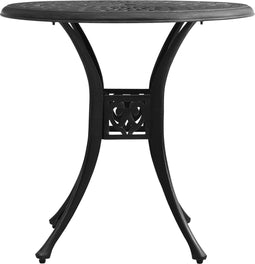 vidaXL - Tuintafel - 78x78x72 - cm - gietaluminium - zwart