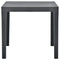 vidaXL - Tuintafel - 78x78x72 - cm - kunststof - antraciet