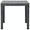 vidaXL - Tuintafel - 78x78x72 - cm - kunststof - antraciet