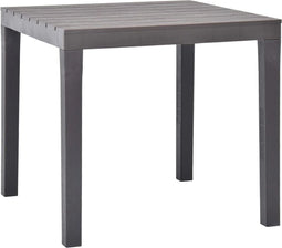 vidaXL - Tuintafel - 78x78x72 - cm - kunststof - mokka