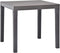 vidaXL - Tuintafel - 78x78x72 - cm - kunststof - mokka