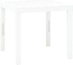 vidaXL - Tuintafel - 78x78x72 - cm - kunststof - wit
