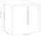 vidaXL - Tuintafel - 78x78x72 - cm - kunststof - wit