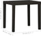 vidaXL - Tuintafel - 79x65x72 - cm - kunststof - antracietkleurig