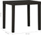 vidaXL - Tuintafel - 79x65x72 - cm - kunststof - antracietkleurig