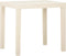 vidaXL - Tuintafel - 79x65x72 - cm - kunststof - wit