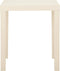vidaXL - Tuintafel - 79x65x72 - cm - kunststof - wit