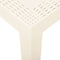 vidaXL - Tuintafel - 79x65x72 - cm - kunststof - wit