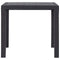 vidaXL - Tuintafel - 79x79x72 - cm - rattan-look - kunststof - bruin