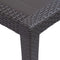 vidaXL - Tuintafel - 79x79x72 - cm - rattan-look - kunststof - bruin