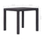 vidaXL - Tuintafel - 79x79x72 - cm - rattan-look - kunststof - bruin
