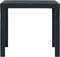 vidaXL - Tuintafel - 79x79x72 - cm - rattan-look - kunststof - antraciet
