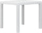 vidaXL - Tuintafel - 79x79x72 - cm - rattan-look - kunststof - wit