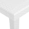 vidaXL - Tuintafel - 79x79x72 - cm - rattan-look - kunststof - wit