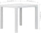 vidaXL - Tuintafel - 79x79x72 - cm - rattan-look - kunststof - wit