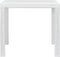 vidaXL - Tuintafel - 79x79x72 - cm - rattan-look - kunststof - wit