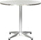 vidaXL Tuintafel 80x70 cm aluminium zilverkleurig
