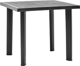 vidaXL - Tuintafel - 80x75x72 - cm - kunststof - antraciet