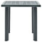 vidaXL - Tuintafel - 80x75x72 - cm - kunststof - groen