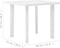 vidaXL - Tuintafel - 80x75x72 - cm - kunststof - wit