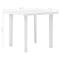 vidaXL - Tuintafel - 80x75x72 - cm - kunststof - wit