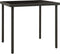 vidaXL - Tuintafel - 80x80x72 - cm - glas - en - staal - antracietkleurig