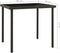 vidaXL - Tuintafel - 80x80x72 - cm - glas - en - staal - antracietkleurig
