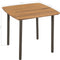 vidaXL - Tuintafel - 80x80x72 - cm - massief - acaciahout - en - staal