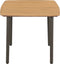 vidaXL - Tuintafel - 80x80x72 - cm - massief - acaciahout - en - staal