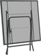 vidaXL - Tuintafel - 80x80x72 - cm - metaalgaas - antracietkleurig