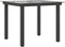 vidaXL - Tuintafel - 80x80x74 - cm - aluminium - en - glas - zwart