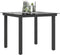 vidaXL - Tuintafel - 80x80x74 - cm - aluminium - en - glas - zwart