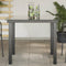 vidaXL - Tuintafel - 80x80x74 - cm - aluminium - en - glas - zwart