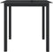 vidaXL - Tuintafel - 80x80x74 - cm - aluminium - en - glas - zwart